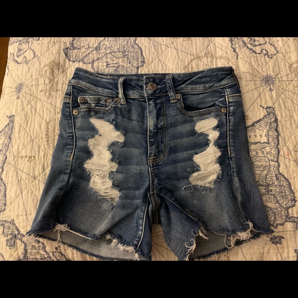 American Eagle High Rise Shortie Short